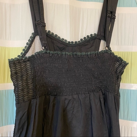 TCEC Baby Doll Black Textured Dress Sz Small - Picture 7 of 9